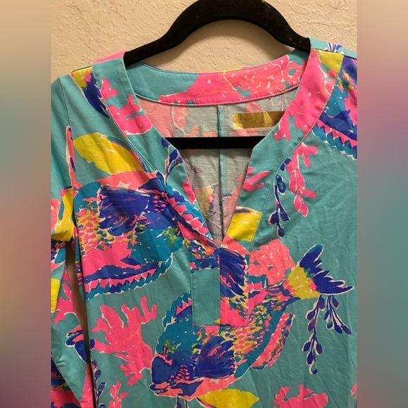 Lilly Pulitzer Riva Dress In Sandstorm Print - Picture 7 of 10